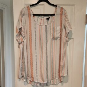 Torrid Sz 3 Summer Beach Top Missing Button